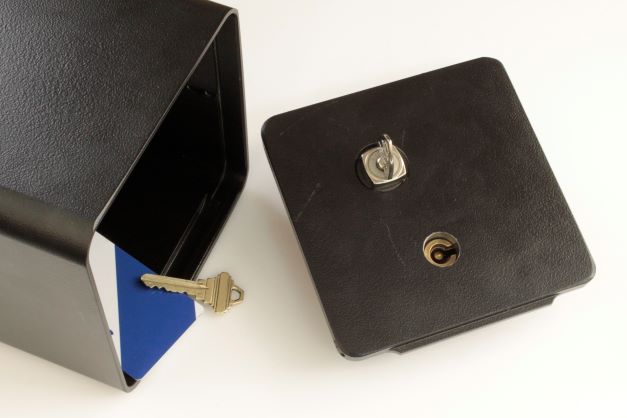 Dual key micro switch lock box